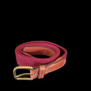 Vintage Men's Lacoste Belt Size 32 Maroon